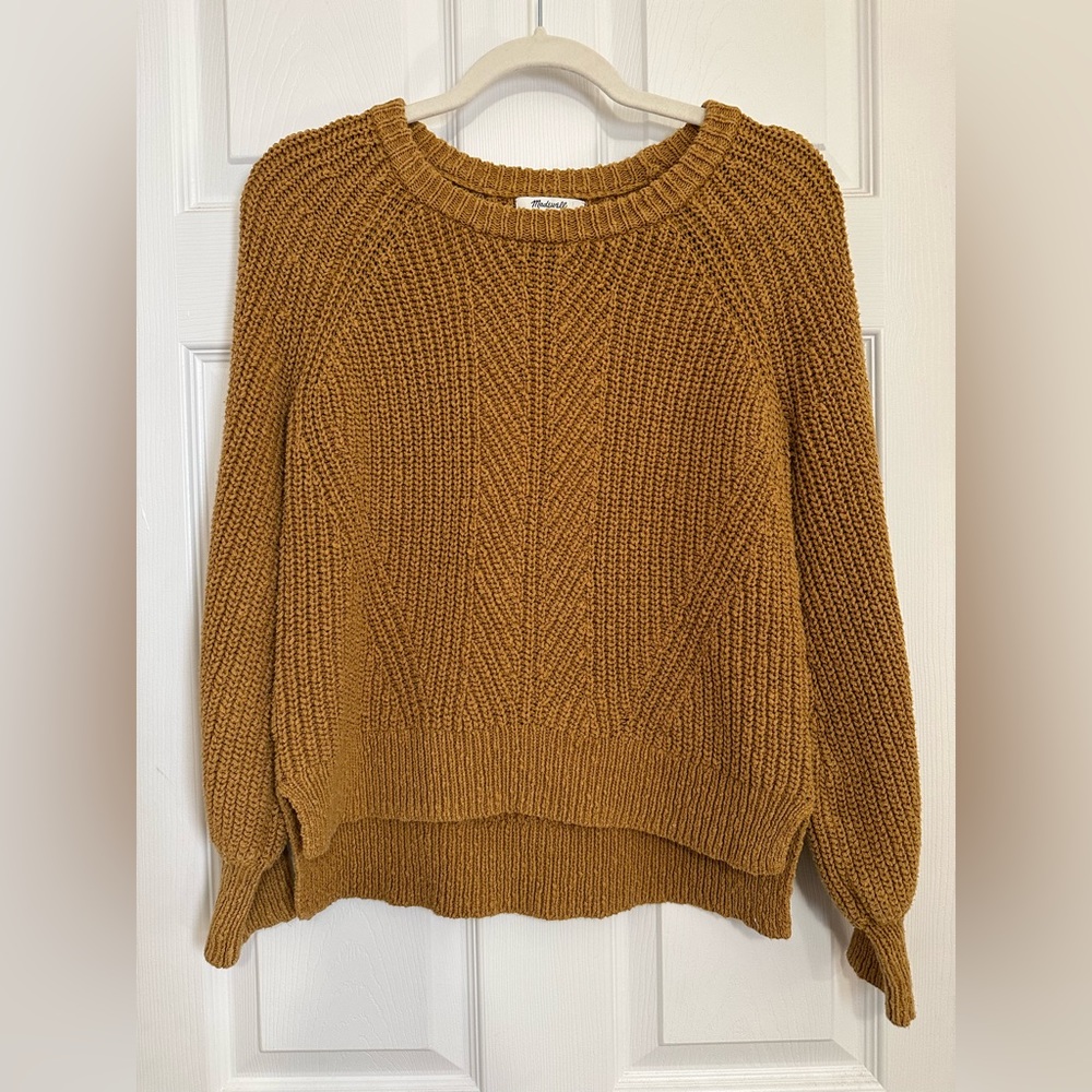 Madewell Balloon Sleeve Sweater, Egyptian Gold, Small